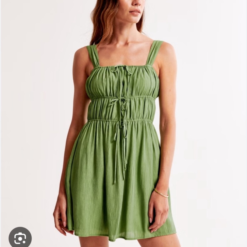 Abercrombie tie front mini dress - Picture 1 of 4